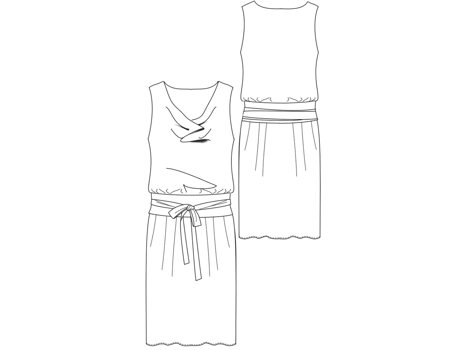 Papierschnittmuster Sommerkleid Ava