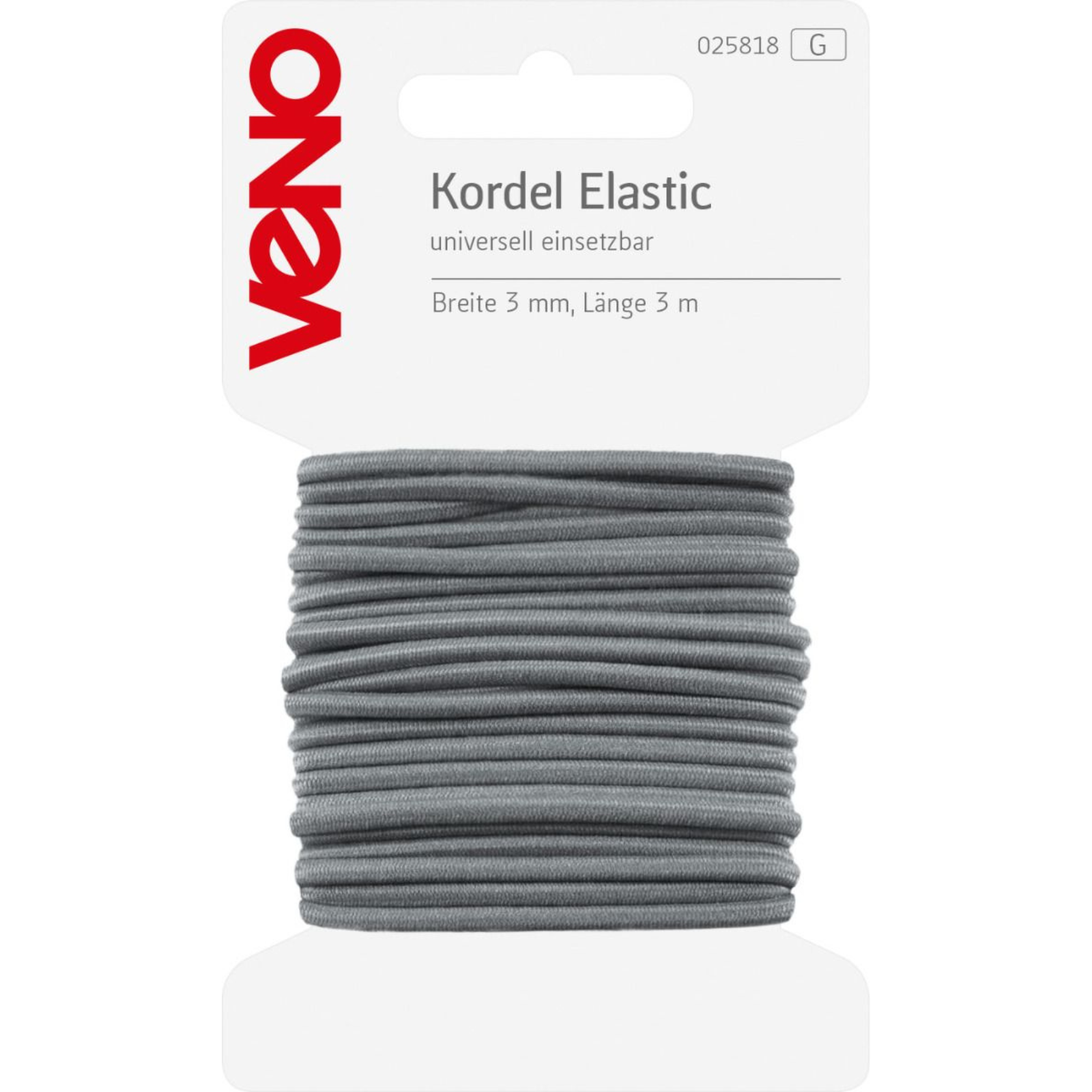 Elastic Kordel SB 3mm x 3m Coupon