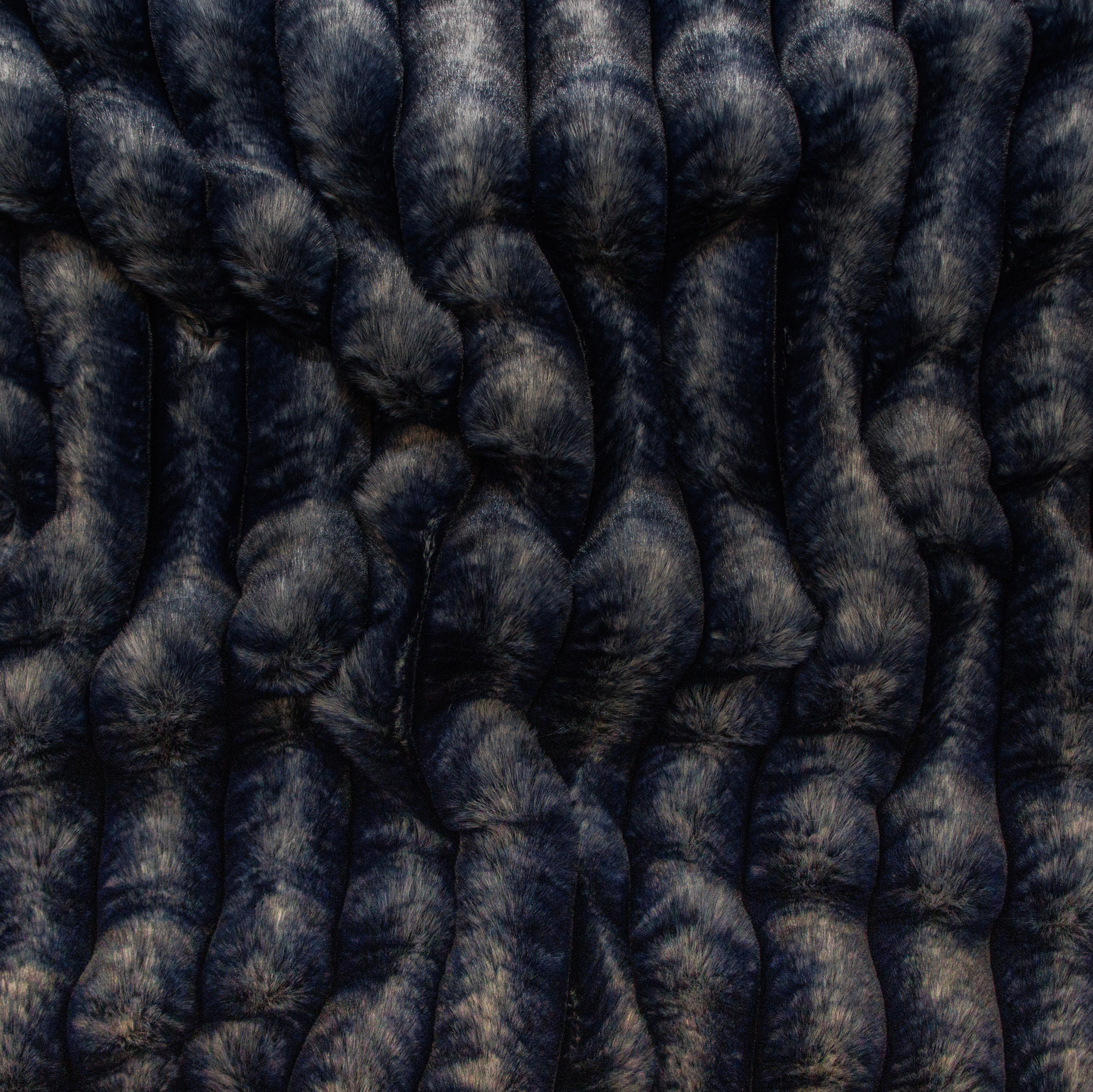 Plüschstoff in Cordoptik - 3cm Rippen