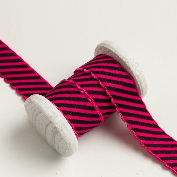 Gummiband ca. 25mm - diagonale Streifen