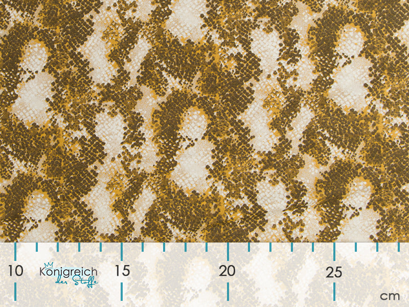 Jersey - Animalprint Schlange - beige