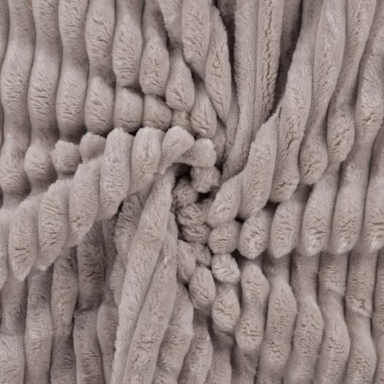 Cuddle Binky super weicher Wellnessfleece Stoff mit 1,5 cm breiten Rippen