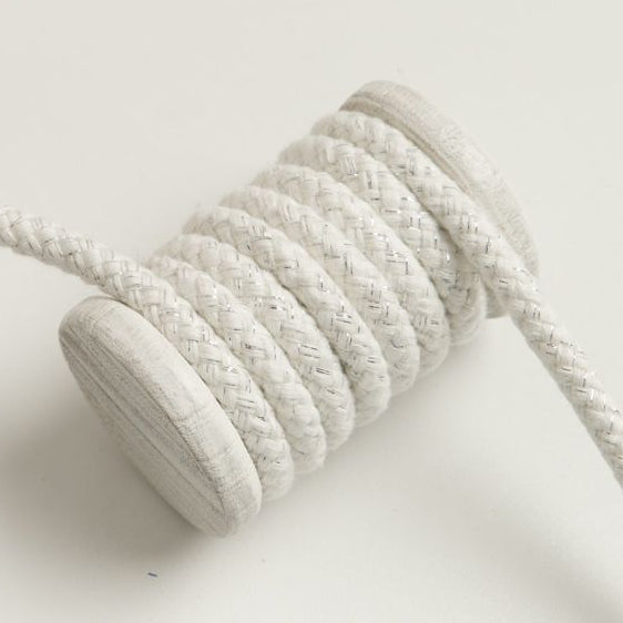 Baumwoll Kordel / Hoodie-Band mit Glitzer Ø 10 mm