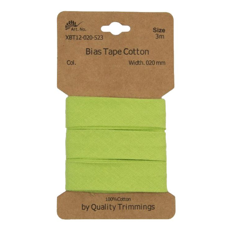 Schrägband/Einfassband Baumwolle gefalzt 20 mm - 3 m Coupon