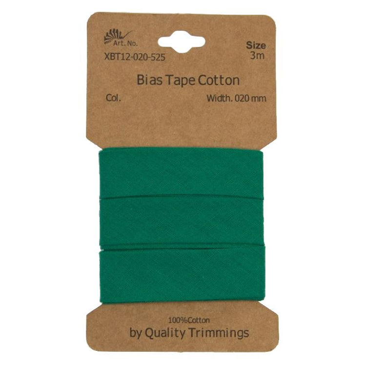 Schrägband/Einfassband Baumwolle gefalzt 20 mm - 3 m Coupon