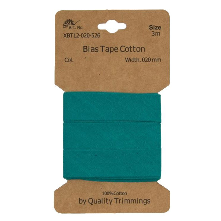 Schrägband/Einfassband Baumwolle gefalzt 20 mm - 3 m Coupon
