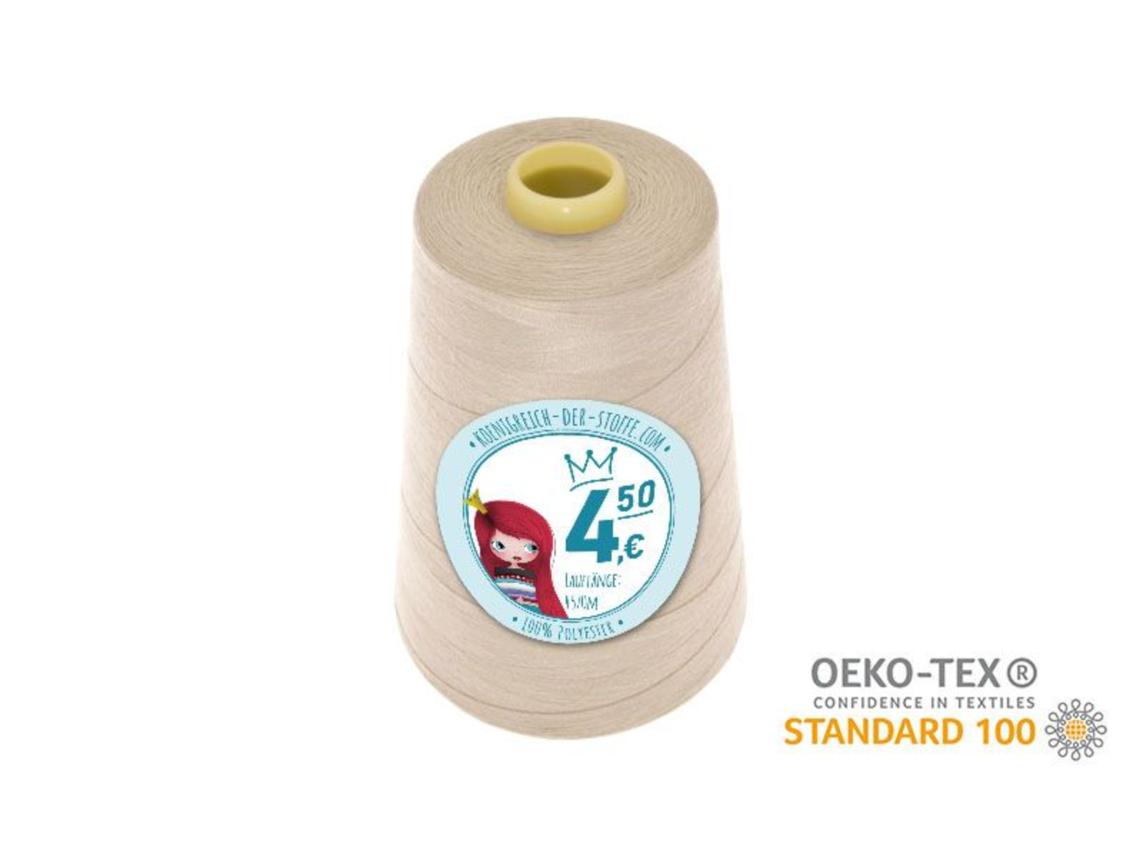 🧵  Overlock Nähgarn - 4570 m - Orange • Rosa