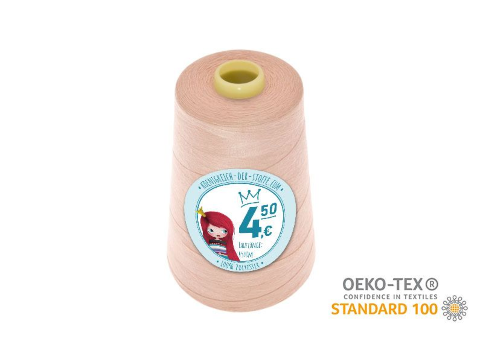 🧵  Overlock Nähgarn - 4570 m - Orange • Rosa