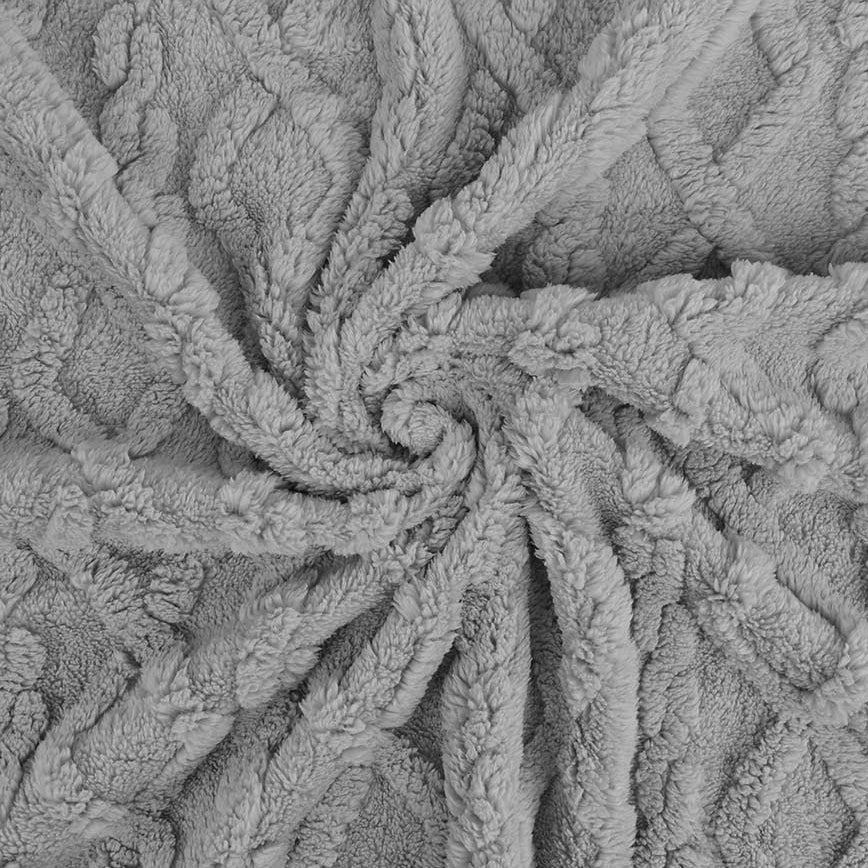 Wellnessfleece mit Struktur - uni