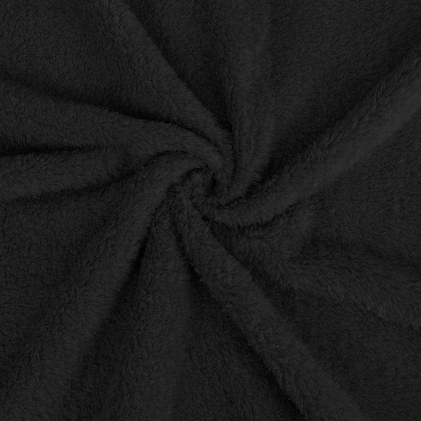 Double Fur Sherpa-Fleece Teddyplüsch - uni