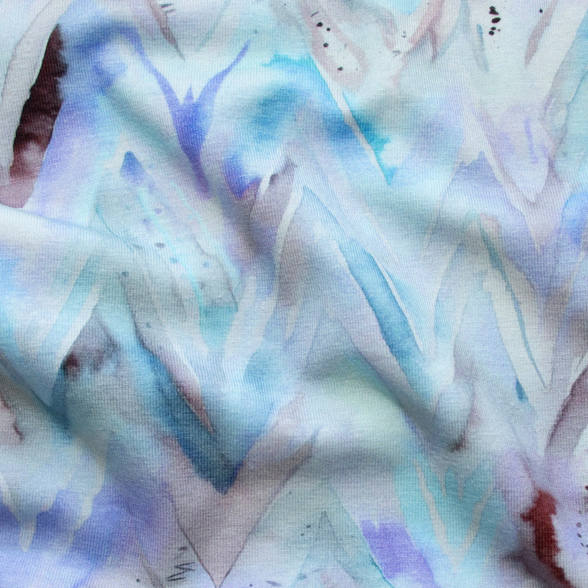 Jersey Digitaldruck - Watercolour Zick Zack