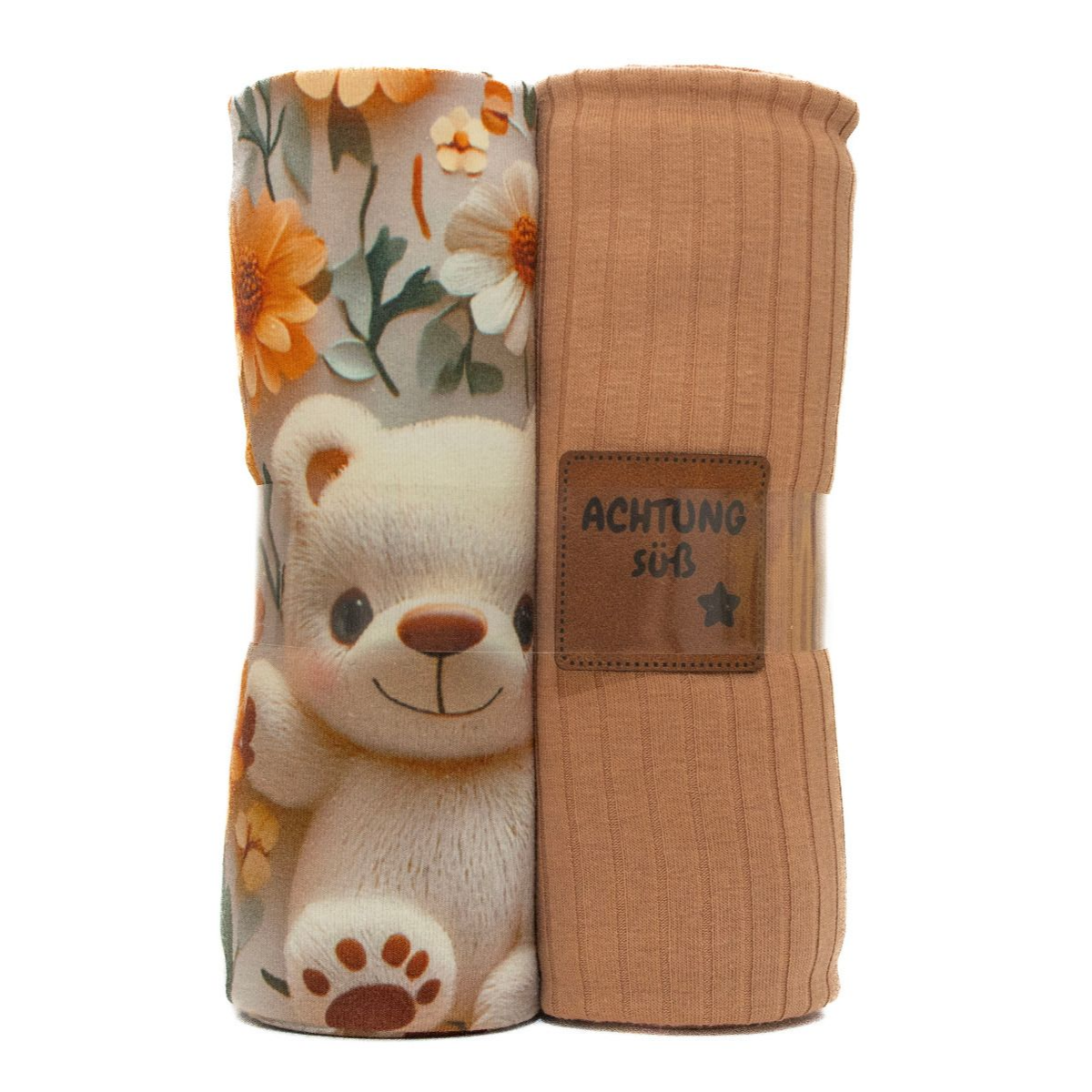 Jersey Stoffpaket + Label- süße Bären