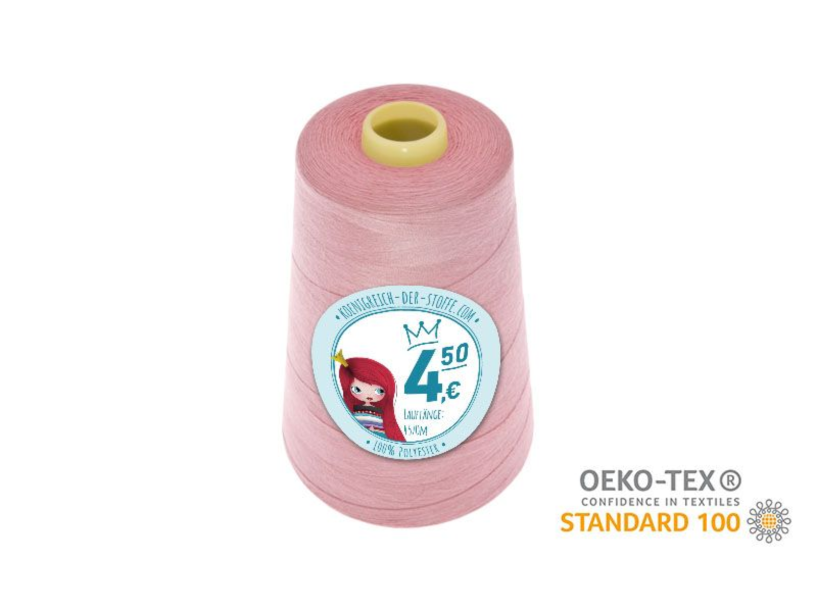 🧵  Overlock Nähgarn - 4570 m - Rot • Rosa • Pink • Violet