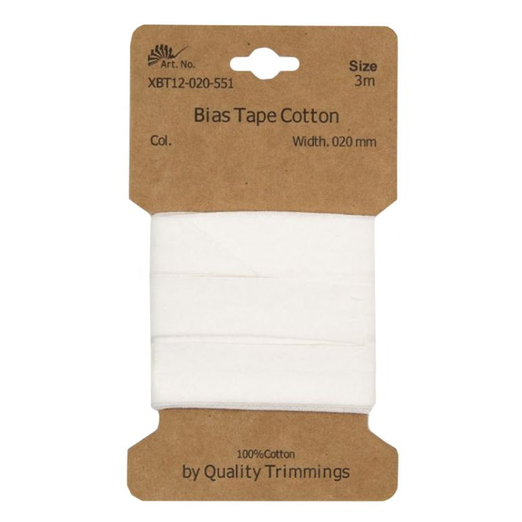 Schrägband/Einfassband Baumwolle gefalzt 20 mm - 3 m Coupon