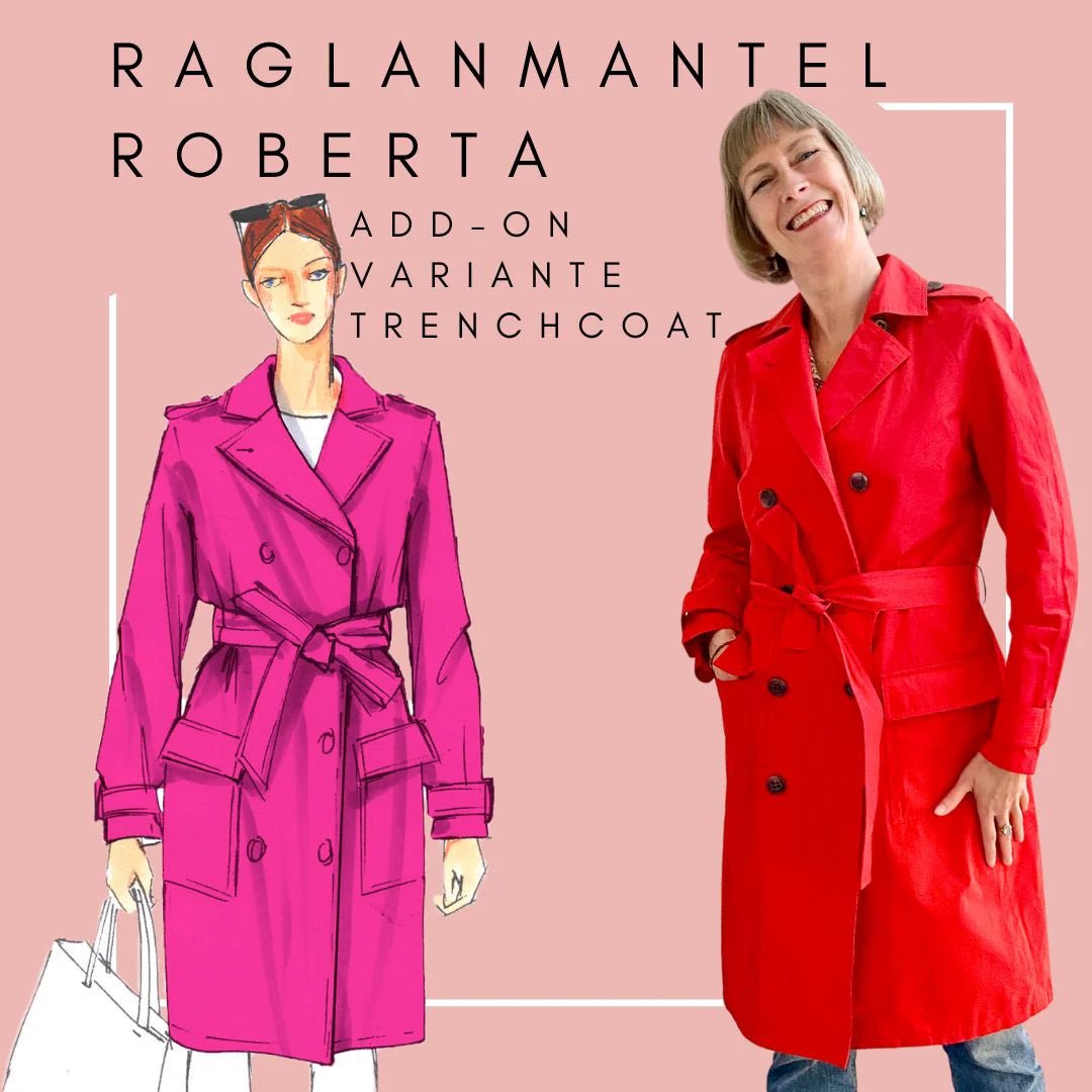 Papierschnittmuster Premium Raglanmantel Roberta