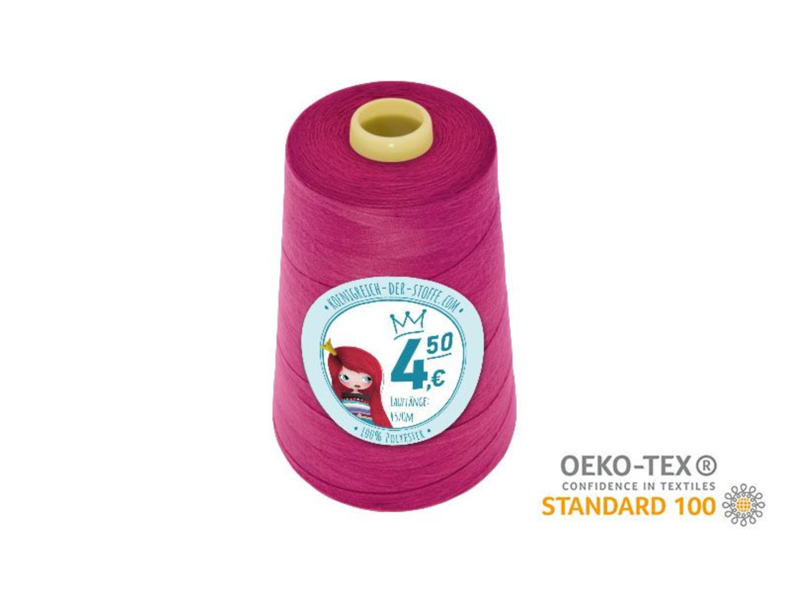 🧵  Overlock Nähgarn - 4570 m - Rot • Rosa • Pink • Violet