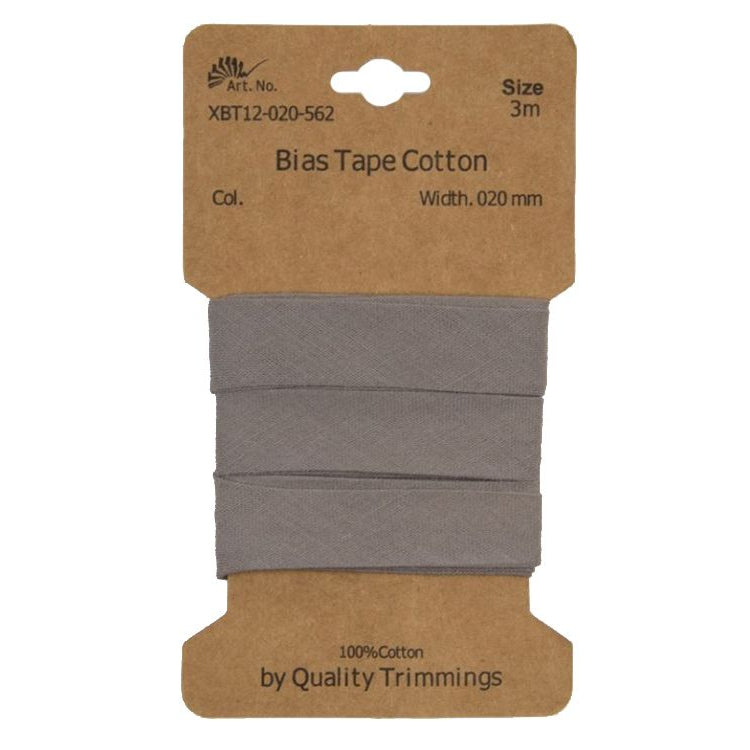 Schrägband/Einfassband Baumwolle gefalzt 20 mm - 3 m Coupon