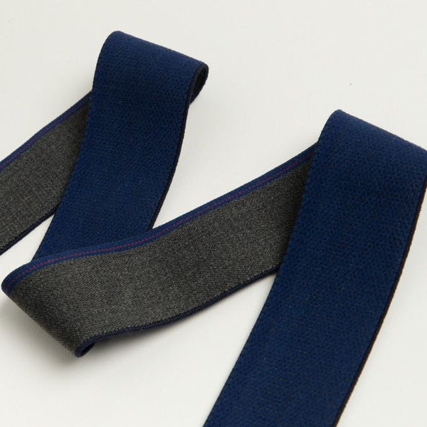 Gummiband in Jeansoptik mit weißem Randstreifen ca. 40mm