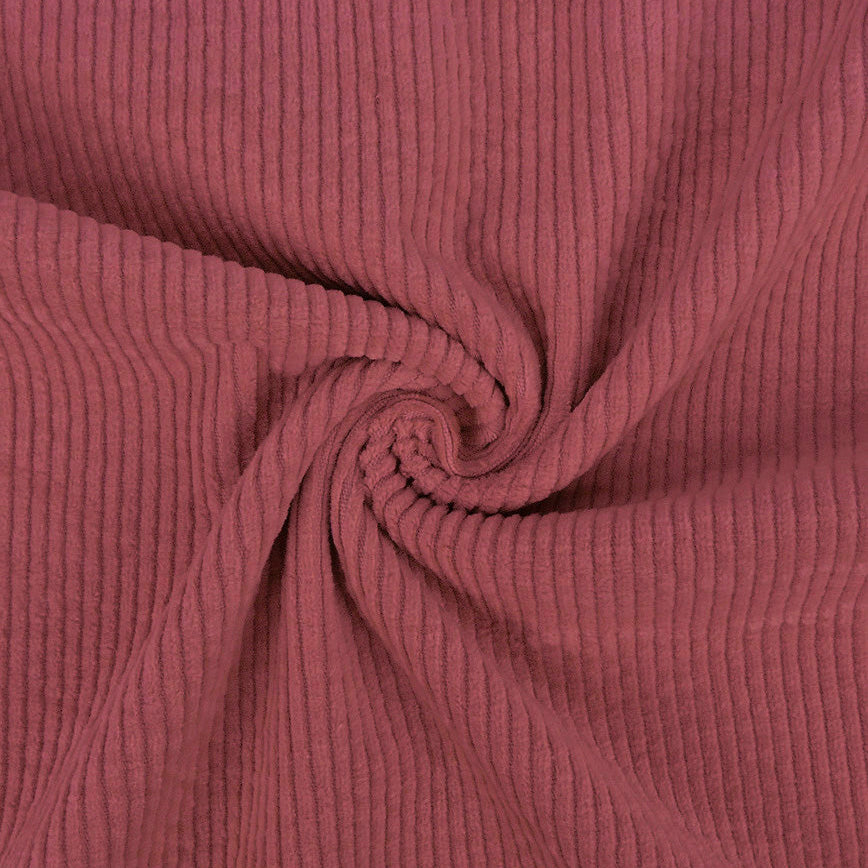 Cord Stretch Washed - 3.5 mm breite Rippen - uni