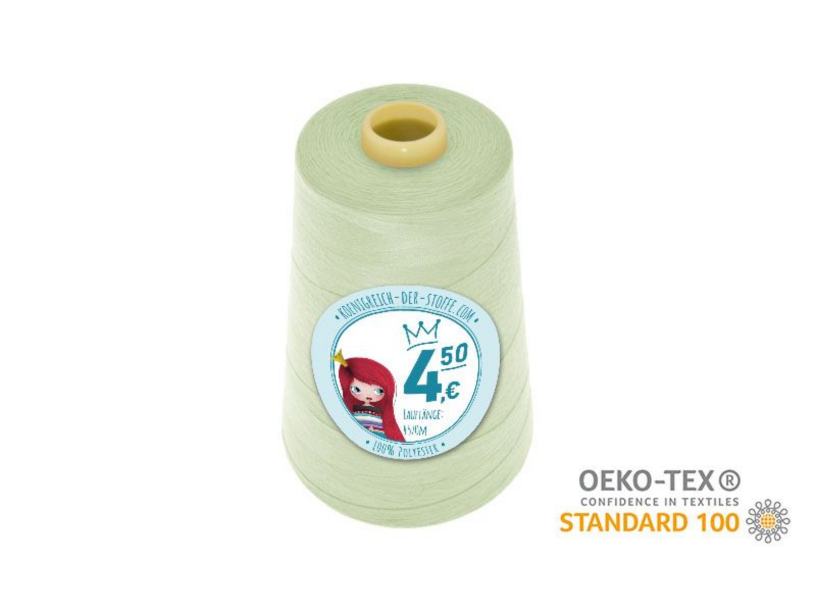 🧵  Overlock Nähgarn - 4570 m - Gelb • Grün • Oliv