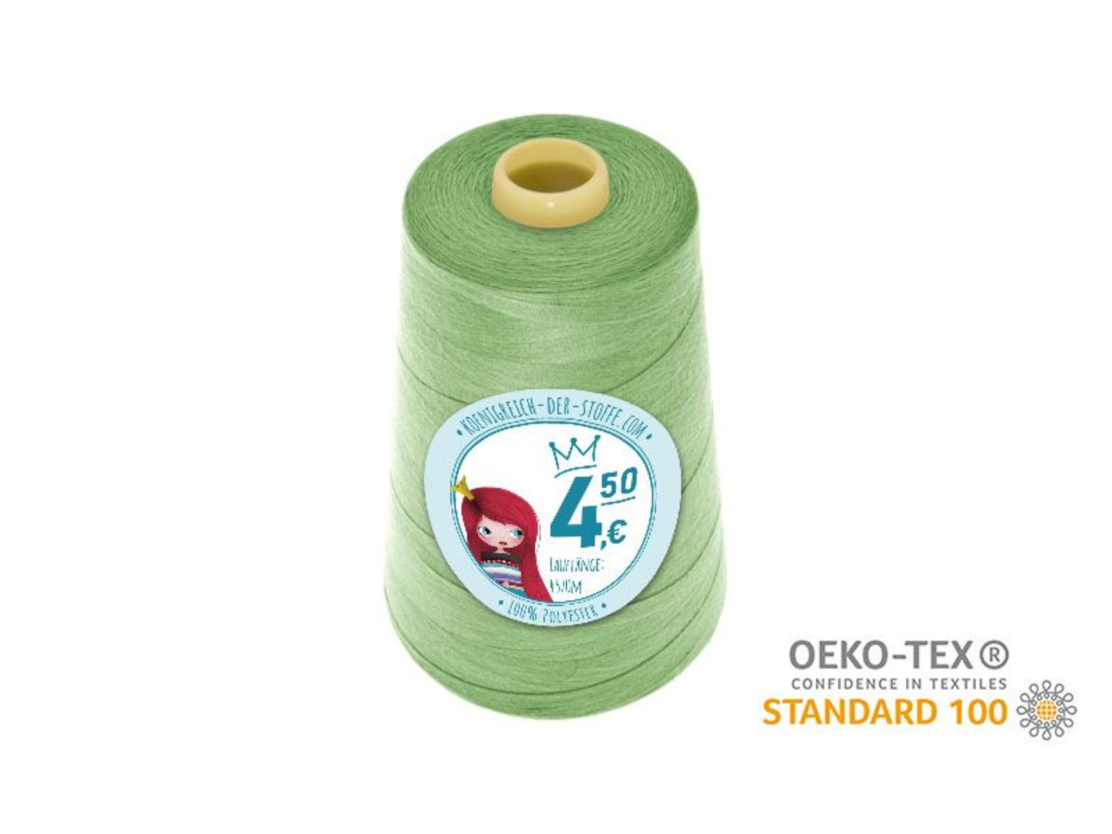🧵  Overlock Nähgarn - 4570 m - Gelb • Grün • Oliv