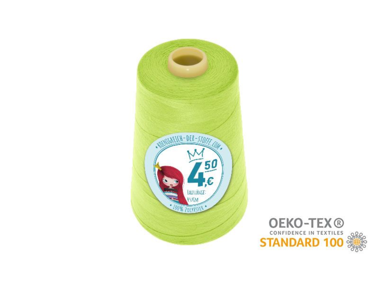 🧵  Overlock Nähgarn - 4570 m - Gelb • Grün • Oliv