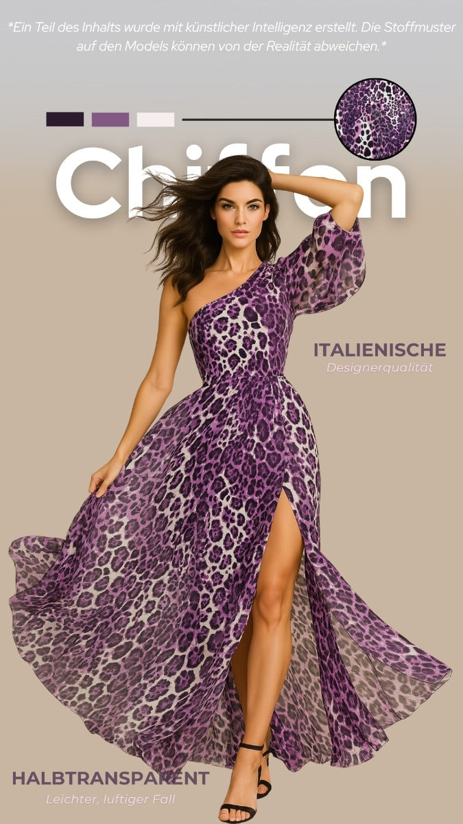 Italienischer Chiffon Viskose - Leo Animalprint