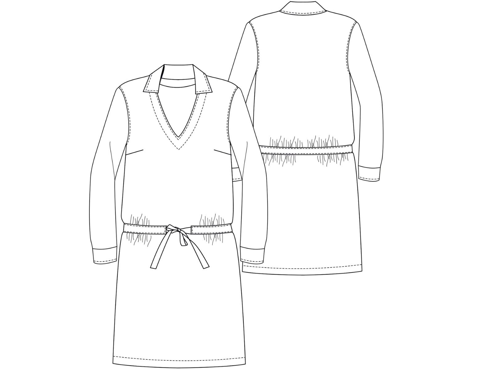 Papierschnittmuster Jerseykleid Liem