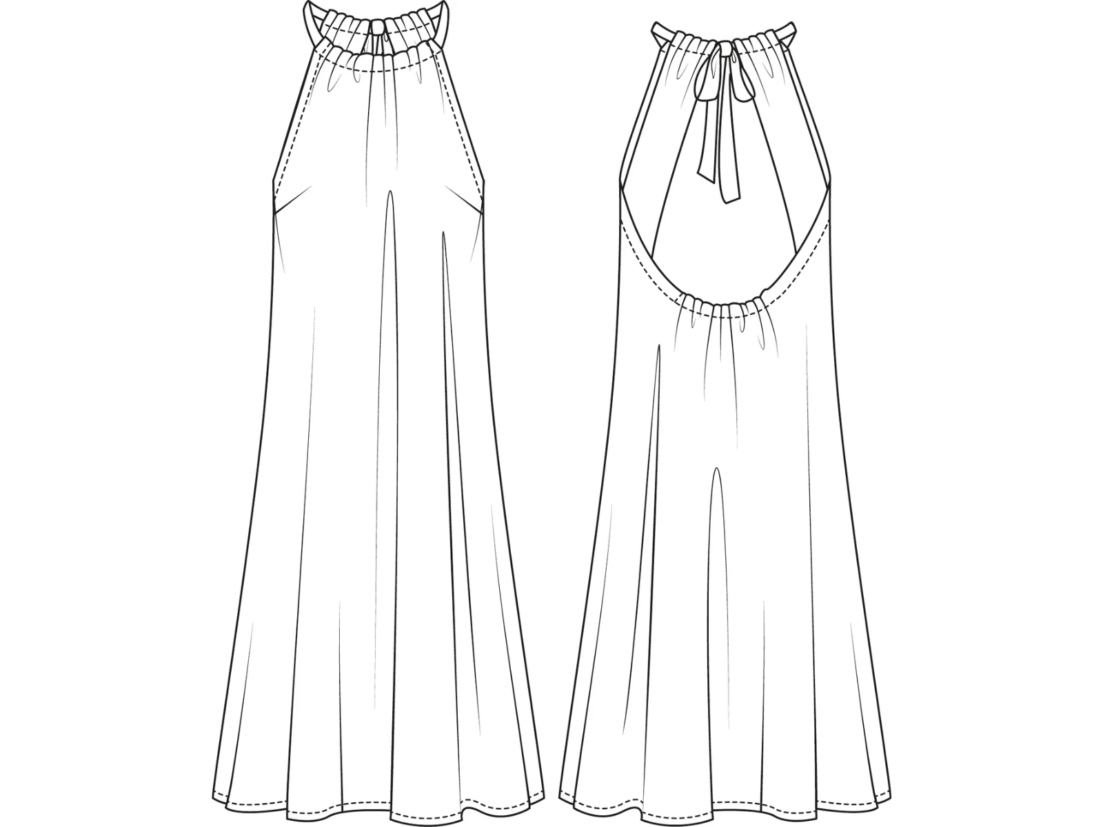 Papierschnittmuster Premium Kleid Capri