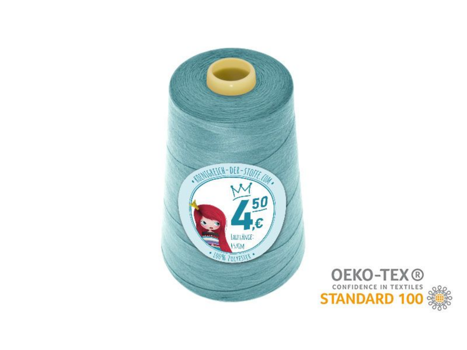 🧵  Overlock Nähgarn - 4570 m - Hellblau • Türkis • Petrol