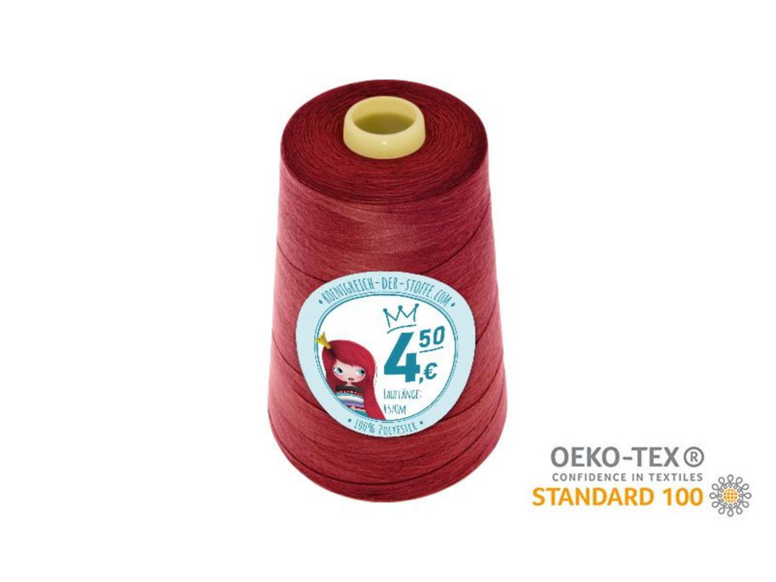 🧵  Overlock Nähgarn - 4570 m - Rot • Lila • Braun