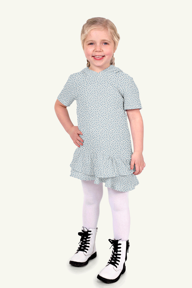 Musselin Double Gauze Digitaldruck - Blumen - wollweiß