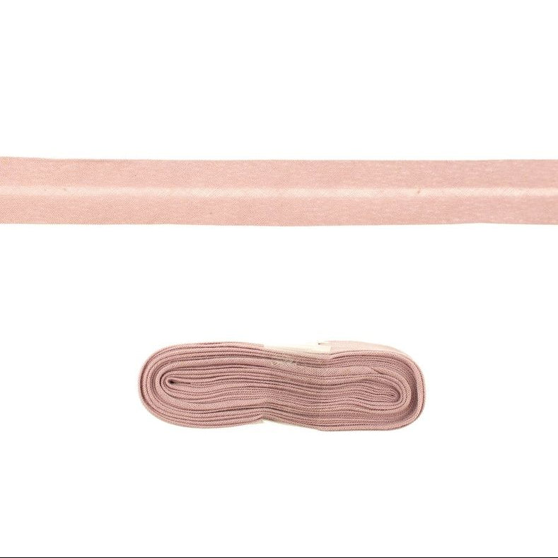 Schrägband/Einfassband Baumwolle gefalzt 20 mm x 3 m Coupon - uni