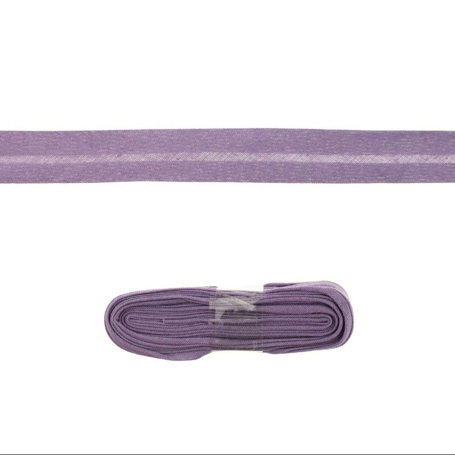 Schrägband/Einfassband Baumwolle gefalzt 20 mm x 3 m Coupon - uni