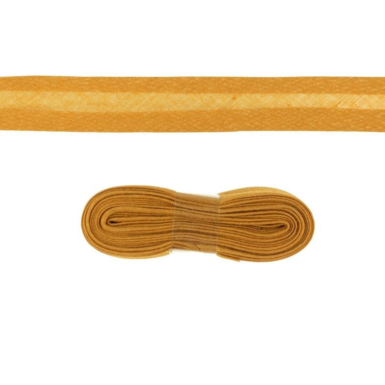 Schrägband/Einfassband Baumwolle gefalzt 20 mm x 3 m Coupon - uni
