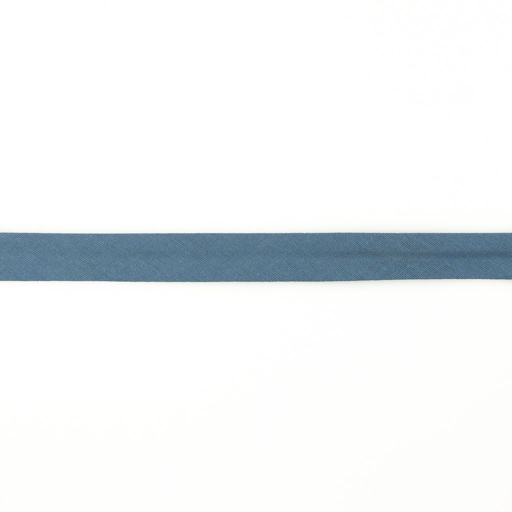 Einfassband Musselin Baumwolle gefalzt 20 mm - uni