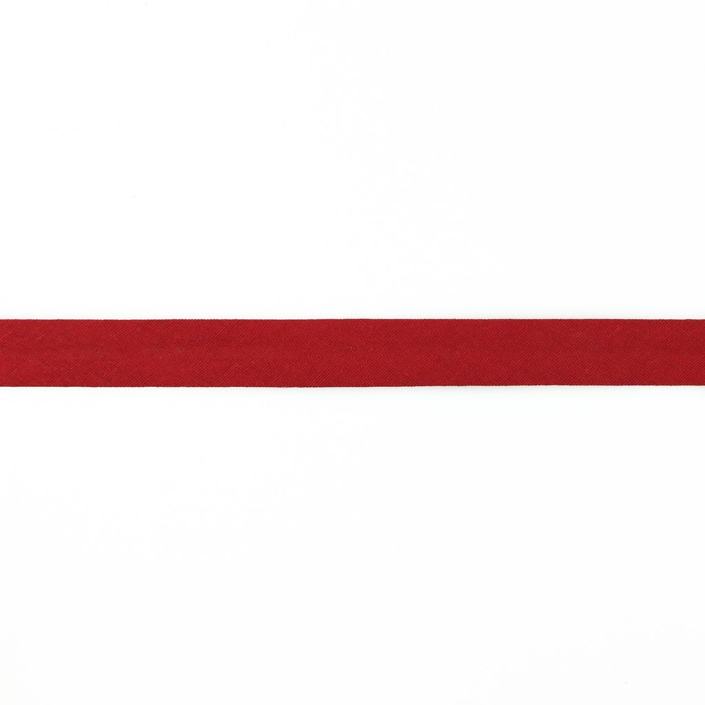 Einfassband Musselin Baumwolle gefalzt 20 mm - uni