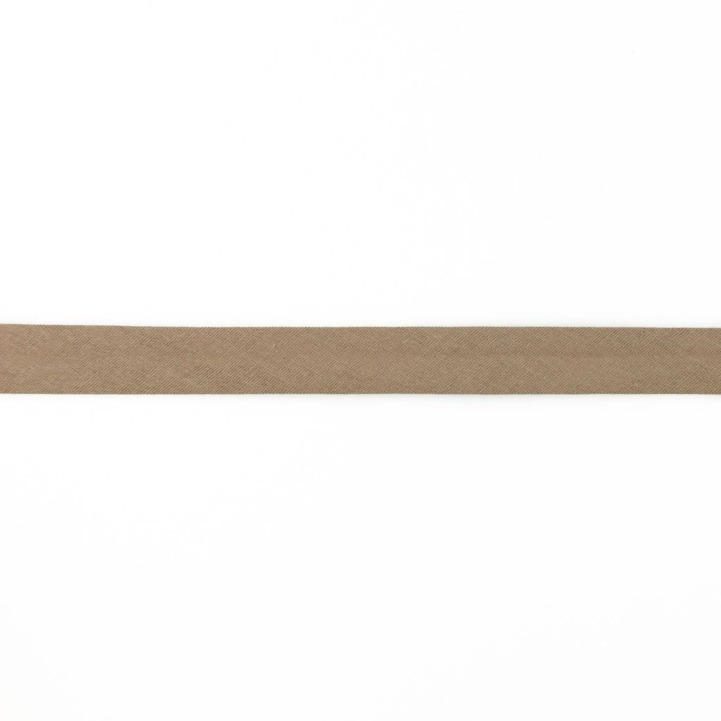 Einfassband Musselin Baumwolle gefalzt 20 mm - uni