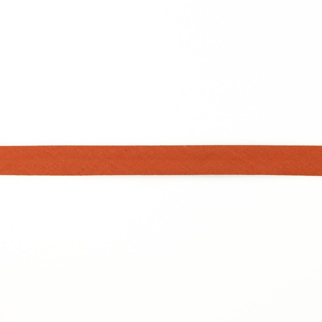 Einfassband Musselin Baumwolle gefalzt 20 mm - uni