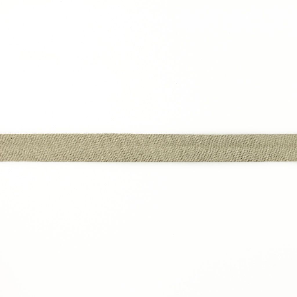 Einfassband Musselin Baumwolle gefalzt 20 mm - uni