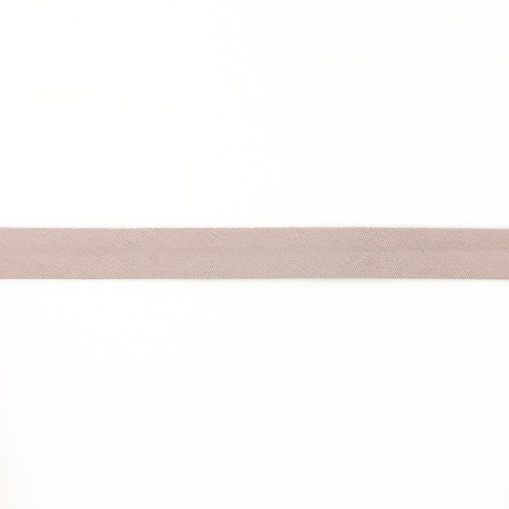 Einfassband Musselin Baumwolle gefalzt 20 mm - uni