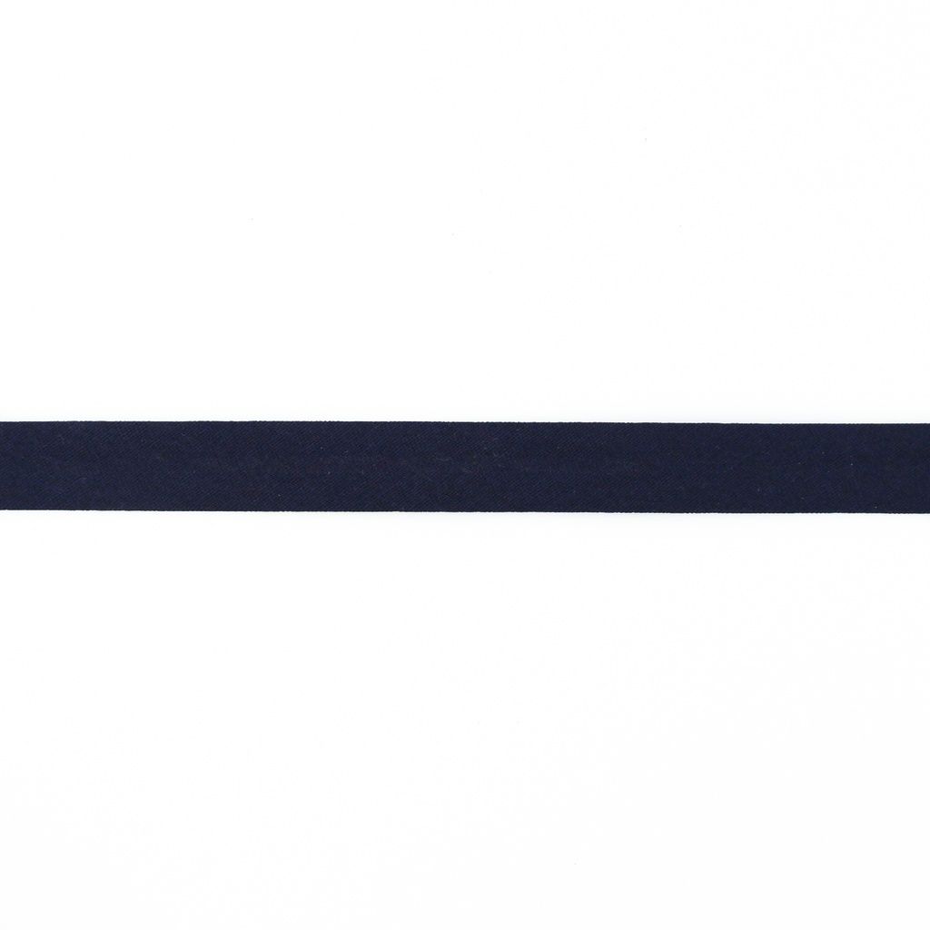 Einfassband Musselin Baumwolle gefalzt 20 mm - uni