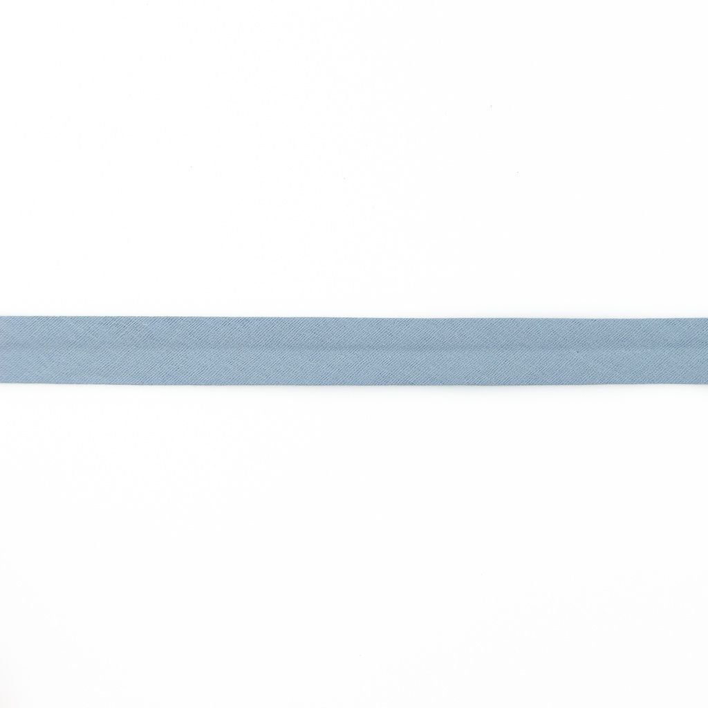 Einfassband Musselin Baumwolle gefalzt 20 mm - uni