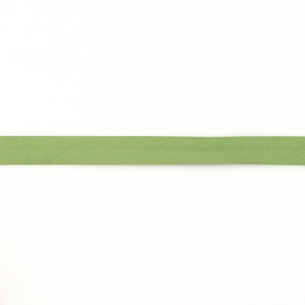 Einfassband Musselin Baumwolle gefalzt 20 mm - uni