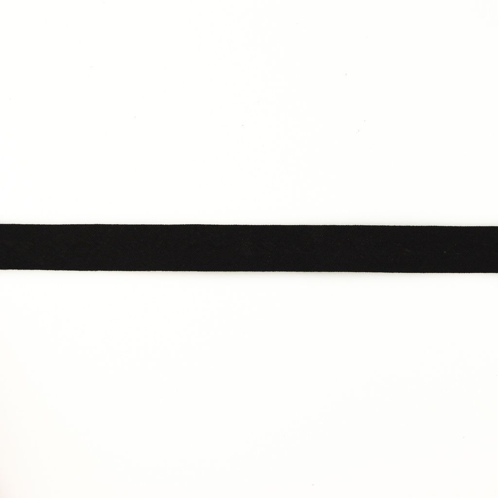 Einfassband Musselin Baumwolle gefalzt 20 mm - uni