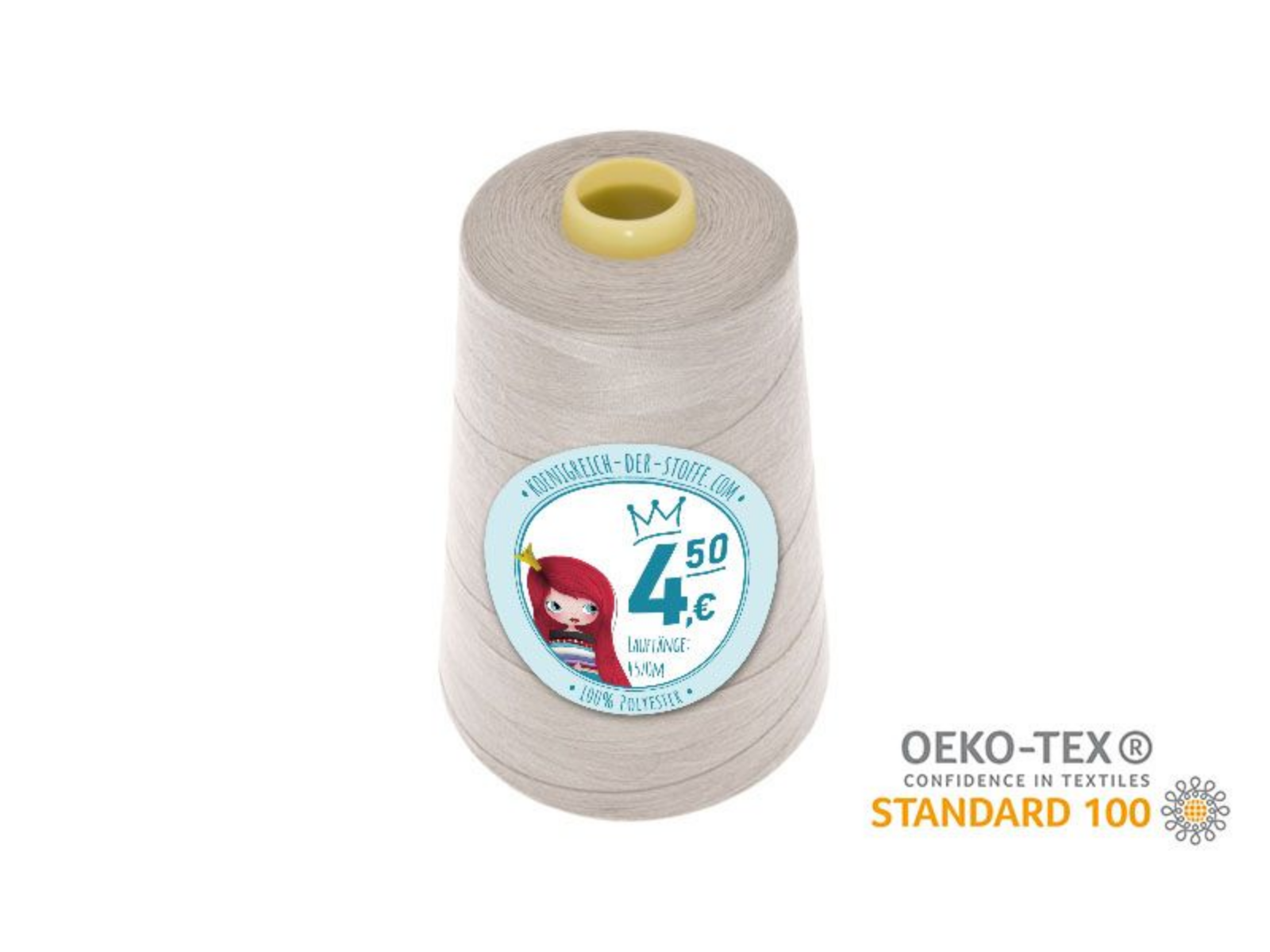 🧵  Overlock Nähgarn - 4570 m - Offwhite • Beige • Taupe
