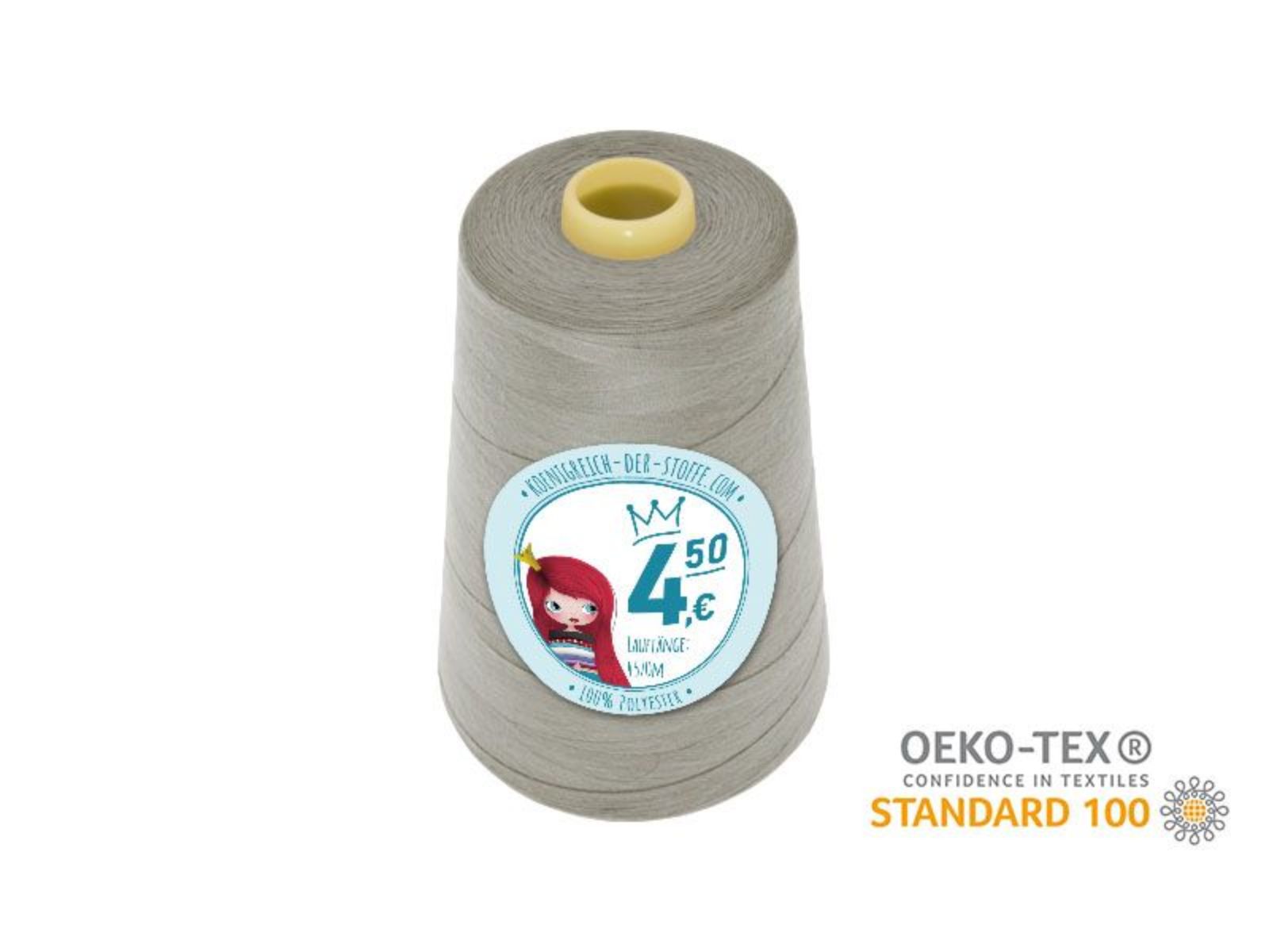 🧵  Overlock Nähgarn - 4570 m - Offwhite • Beige • Taupe
