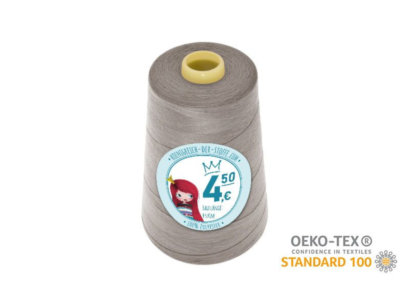 🧵  Overlock Nähgarn - 4570 m - Offwhite • Beige • Taupe
