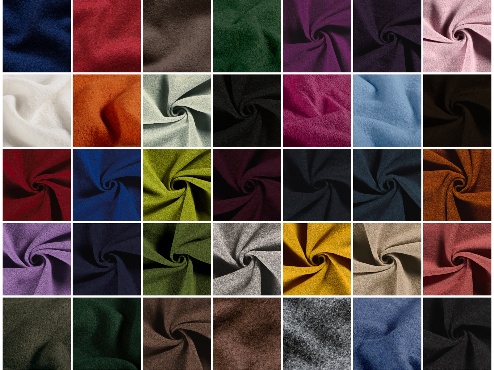 Walkloden Stoff Basics Wolle - uni/melange