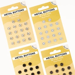 Metalldruckknöpfe Set mit 18 Stück